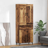 Highboard with Drawer 2 pcs Old Wood Engineered Wood 3415748