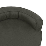 ZNTS Ergonomic Dog Bed Mattress 75x53 cm Linen Look Dark Grey 171290