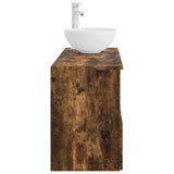 Bathroom Furniture Set 2 pcs Smoked Oak Engineered Wood 3404029