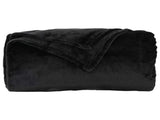 Throw Blankets 6 pcs Black 130 x 150 cm Fleece 42016809