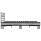 Bed Frame without Mattress Grey Sonoma 120x200 cm 3280110