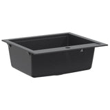 Kitchen Sink Single Basin Granite 60 x 51 x 30.5 cm Graphite 42053748