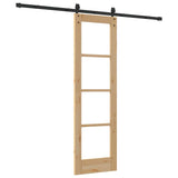 Sliding Door Manual ORKDAL Brown 61 x 198.5 cm Wood and metal 3332461