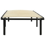 Bed Frame without Mattress Black Metal 100x200 cm 284679