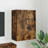 TV Wall Cabinet Smoked Oak 59.5 x 31 x 80 cm Engineered Wood 892364