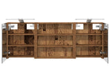 Bathroom Cabinet Set 3 pcs 100 x 10.5 x 50 cm Engineered wood 3403694
