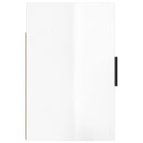 Wall-mounted Bedside Cabinets 2 pcs High Gloss White 50x30x47cm 816869