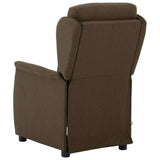 Massage Chair with Cushion Brown 93.5 x 67.5 x 101.5 cm Fabric 348353