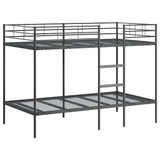 Bunk Bed without Mattress Black 100x200 cm Steel 42000324