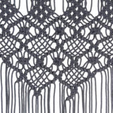 Macrame Curtain Anthracite 140x240 cm Cotton 323995