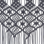 ZNTS Macrame Curtain Anthracite 140x240 cm Cotton 323995