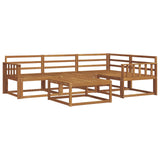 Outdoor Sofa Set 5 pcs Natural Solid Acacia Wood 3367537