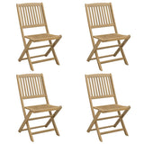 Folding Garden Chairs 4 pcs 44x50x88 cm Solid Wood Acacia 365744