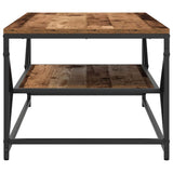Coffee Table Old Wood 90 x 50 x 40 cm Engineered Wood and Steel 868235