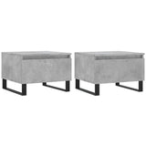 Coffee Tables 2 pcs Concrete Grey 50x46x35 cm Engineered Wood 830885