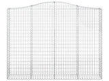 Arched Gabion Basket 200x30x200/220 cm Galvanised Iron 153390