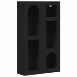 Hanging Cabinet Black 59 x 20 x 100 cm Engineered Wood 891365