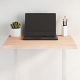 Table Top 60x60x2 cm Untreated Solid Wood Oak Live Edge 363869
