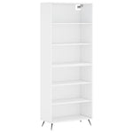 Highboard White 69.5x32.5x180 cm Engineered Wood 3189541