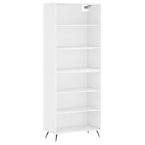 Highboard White 69.5x32.5x180 cm Engineered Wood 3189541
