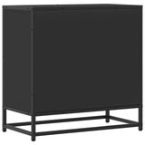 Bedside Cabinet Black 60x31x60 cm Engineered Wood and Metal 848694