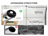 4 x 3 Walk-In Tunnel Greenhouse, with Accessories - White T3398P314173