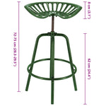 ZNTS Esschert Design Bar Tractor Chair Green 442364