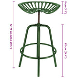ZNTS Esschert Design Bar Tractor Chair Green 442364