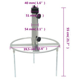 Parasol Base with Ground Spikes for 38/48 mm Silver Steel 4003378
