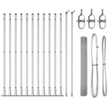 Welded Wire Fence with Concrete Base 25 x 1.2 m 3352323