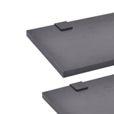 Ten Piece Bathroom Furniture Set with Basin with Tap Black 273691