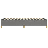 Bed Frame without Mattress Dark Grey 100x203 cm Twin XL Fabric 347201