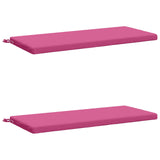 2-Piece Bench Cushions SOEST 2 pcs 100% Polyester Pink 949303