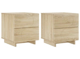 Bedside Cabinet 2 pcs Sonoma Oak 33.5 x 34.5 x 50 cm 8011392