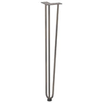 ZNTS Hairpin Table Legs 4 pcs Natural Steel 72 cm Solid Steel 4012447