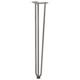 ZNTS Hairpin Table Legs 4 pcs Natural Steel 72 cm Solid Steel 4012447