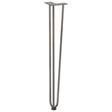hairpin legs for console tables for Console Table 4 pcs Natural Steel 72 cm Solid Steel 4012447