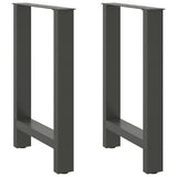 ZNTS Coffee Table Legs Anthracite 2 pcs 50x cm Steel 4013302