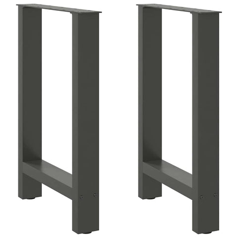 ZNTS Coffee Table Legs Anthracite 2 pcs 50x cm Steel 4013302