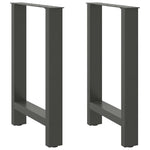 ZNTS Coffee Table Legs Anthracite 2 pcs 60x cm Steel 4013306