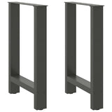 Dining Table Legs Anthracite 2 pcs 50x cm Steel 4013302