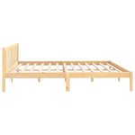 Bed Frame without Mattress Solid Wood Super King Size 810097