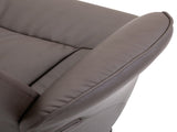 Executive Recliner Chair High Back and Footstool Armchair Lounge Seat Brown T3398P328122