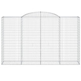 Arched Gabion Basket 300x50x180/200 cm Galvanised Iron 153519