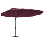 Umbrella Bordeaux Red 372 x 198 x 243 cm 42003381