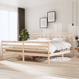 3100674 Bed Frame without Mattress Solid Wood 200x200 cm