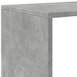 Room Divider Bookcase 3-Tier Concrete Grey 123x29x123 cm Engineered Wood 857988