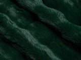 Anti-Slip Faux Rabbit Fur Blanket Olite Dark Green 130 x 150 cm 42021817