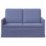 2 Seater Sofa Jeans Blue 130 x 81 x 82 cm Fabric 42041052