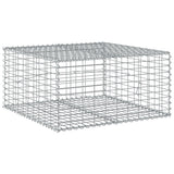 Gabion Basket with Cover 100x100x50 cm Galvanised Iron 3295178
